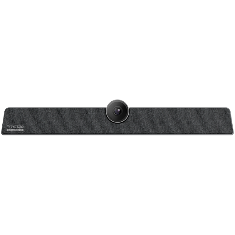 Prestigio Solutions VCS Collaboration Bar Alpha: UHD, 12MP, 6 mic, 12m (Range), Connection via USB Type-C or AUX, PVCCU12M601