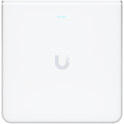 UBIQUITI U6 Enterprise In-Wall, 10 spatial streams, 115 m² (1,250 ft²) coverage, 600+ connected devices, Powered using PoE+/PoE++, (4) GbE ports with (1) PoE output, 2.5 GbE uplink.