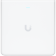 UBIQUITI U6 Enterprise In-Wall, 10 spatial streams, 115 m² (1,250 ft²) coverage, 600+ connected devices, Powered using PoE+/PoE++, (4) GbE ports with (1) PoE output, 2.5 GbE uplink.
