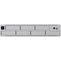 Ubiquiti UNAS-Pro-8-EU 2U rack-mount NAS with (8) 2.5/3.5" HDD bays and (2) M.2 NVMe SSD cache slots, delivering faster access, lower latency, and high-availability 10 Gbps networking for large-scale file storage and sharing