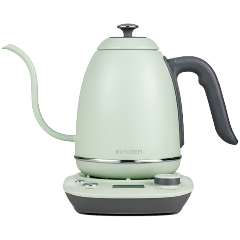 BUYDEEM Electric Gooseneck Coffee Kettle, model K821, color Cozy Greenish EU, K821-CG/EU