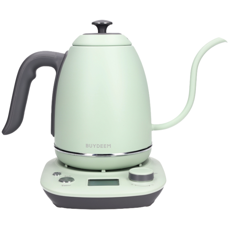 BUYDEEM Electric Gooseneck Coffee Kettle, model K821, color Cozy Greenish EU, K821-CG/EU