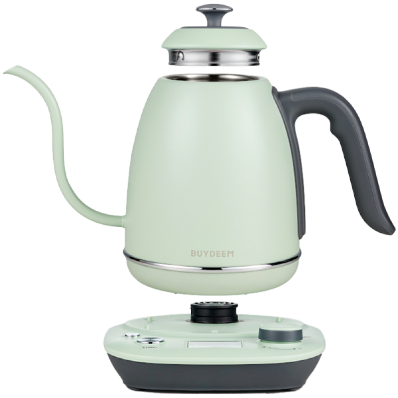 BUYDEEM Electric Gooseneck Coffee Kettle, model K821, color Cozy Greenish EU, K821-CG/EU