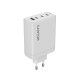 CANYON charger OnCharge 120 GAN Total 120W MAX 3 USB-C +1 USB-A White EU plug