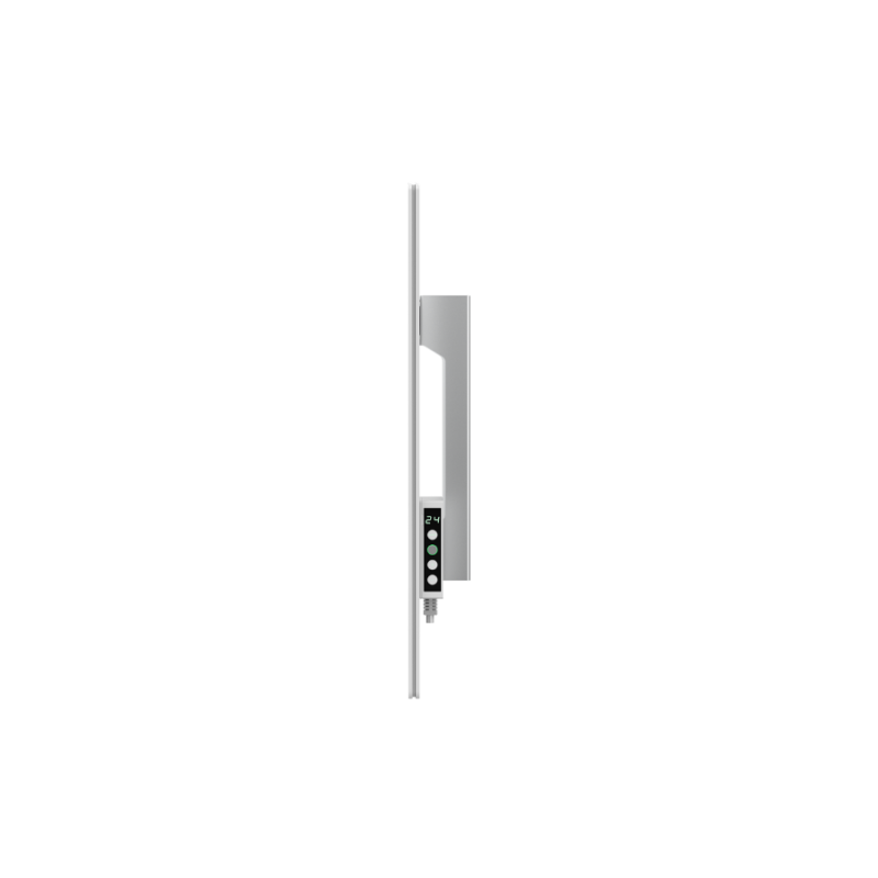 AENO Premium Eco Smart Quadro Wall Heater, 500W, 50x50 cm., Tempered glass, Infrared+convection heating type, LED display Plug type: Europe (E/F type), WHITE, Made in Poland