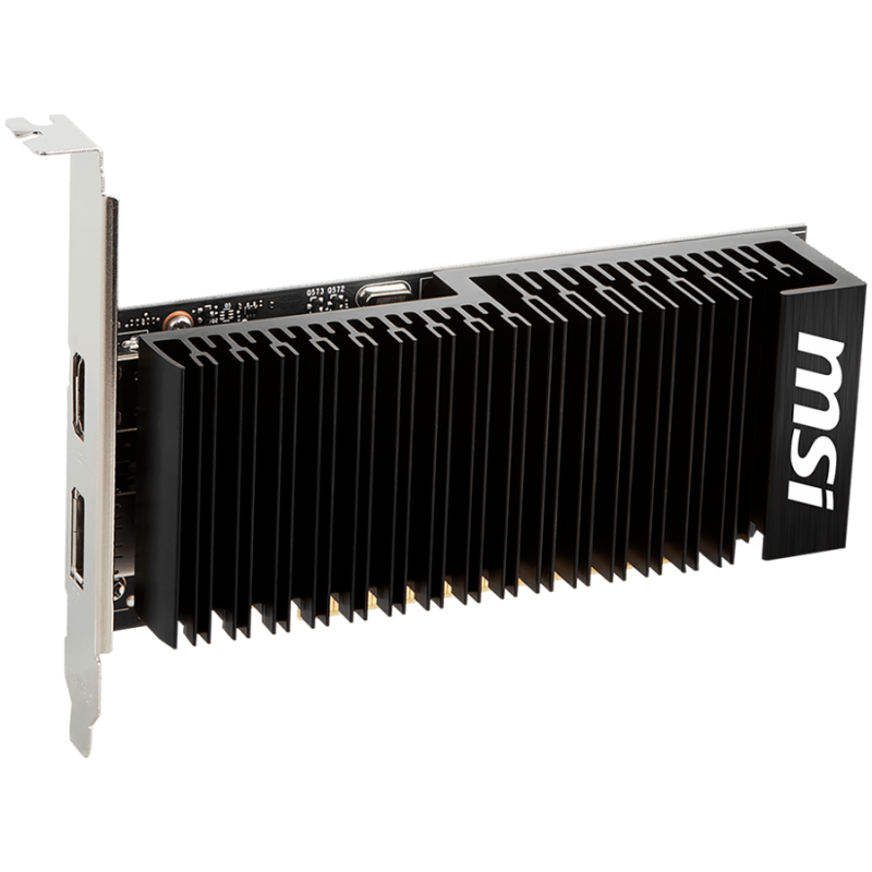 MSI Видео Карта NVidia GeForce GT 1030 LP OC GDDR4 2GB/64bit, PCI-E 3.0 x16, DisplayPort, HDMI, DX 12, Retail-GT_1030_2GHD4_LP_OC