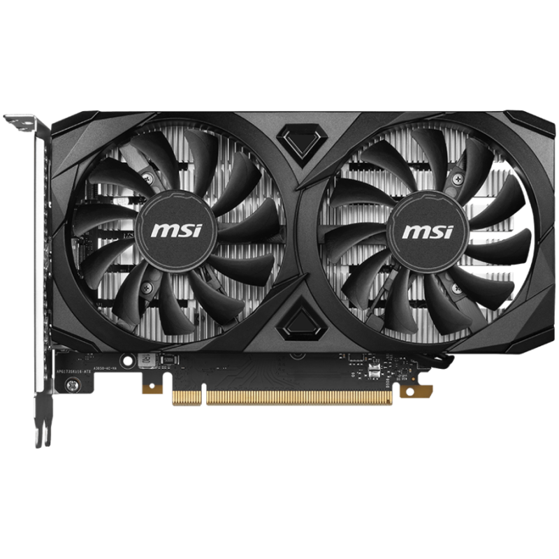 MSI Video Card Nvidia GeForce RTX 3050 VENTUS 2X E 6G OC, 6GB GDDR6, 96bit, Boost: 1492 MHz, 2304 CUDA Cores, PCIe 4.0, 1x DP 1.4a, 2xHDMI