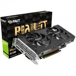 VC Palit nVidia GTX1660Ti DUAL 6GB GDDR5, 192bit, DVI, HDMI, DP part# NE6166T018J9-1160A