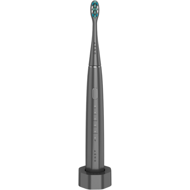 Wireless Tooth Brush, Grey, 3 Brush Heads, 1400mAh, Function: Soft, Clean, Massage, White, Sweep