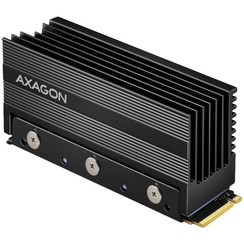 Axagon Passive aluminum heatsink for single-sided and double-sided M.2 SSD disks, size 2280, height 36 mm., CLR-M2XL