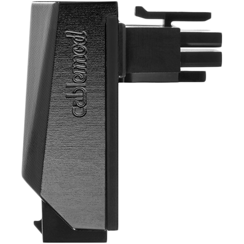 CableMod 12VHPWR 90 Degree Angled Adapter (Nvidia 4000 series) - Variant A - Black, CM-ADT-16PC-A90KK-R