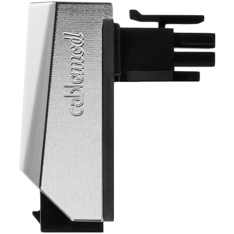 CableMod 12VHPWR 90 Degree Angled Adapter (Nvidia 4000 series) - Variant A - Silver, CM-ADT-16PC-A90KS-R