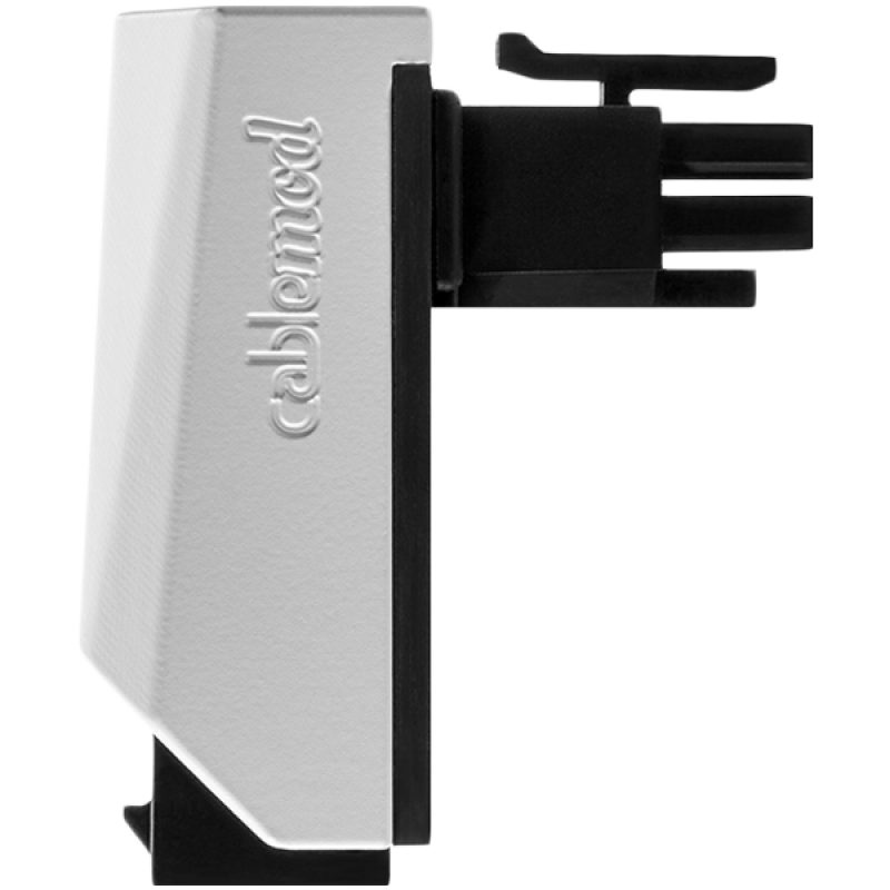 CableMod 12VHPWR 90 Degree Angled Adapter (Nvidia 4000 series) - Variant A - White, CM-ADT-16PC-A90KW-R