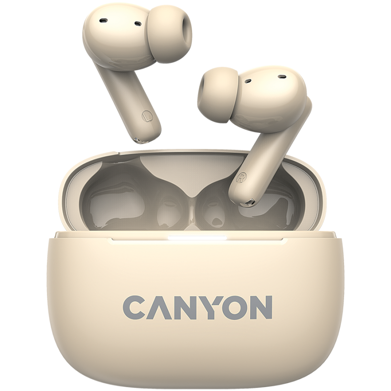 CANYON OnGo TWS-10 ANC+ENC, Bluetooth Headset, microphone, BT v5.3 BT8922F, Frequence Response:20Hz-20kHz, battery Earbud 40mAh*2+Charging
