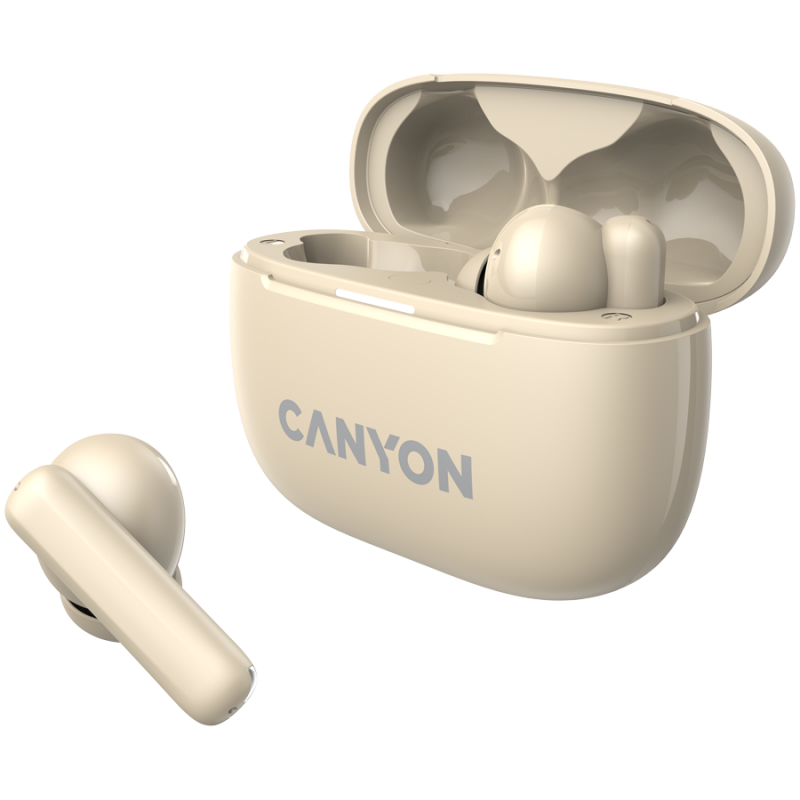 CANYON OnGo TWS-10 ANC+ENC, Bluetooth Headset, microphone, BT v5.3 BT8922F, Frequence Response:20Hz-20kHz, battery Earbud 40mAh*2+Charging