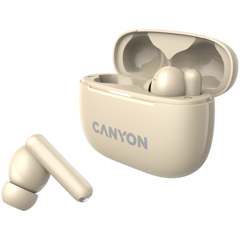 CANYON OnGo TWS-10 ANC+ENC, Bluetooth Headset, microphone, BT v5.3 BT8922F, Frequence Response:20Hz-20kHz, battery Earbud 40mAh*2+Charging