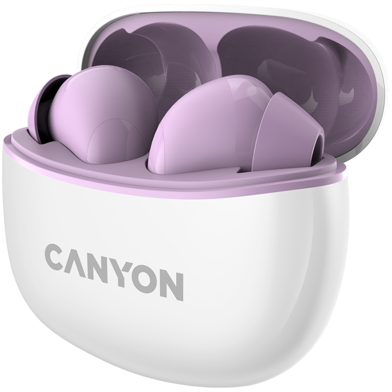 Canyon TWS-5 Bluetooth headset, with microphone, BT V5.3 JL 6983D4, Frequence Response:20Hz-20kHz, battery EarBud 40mAh*2+Charging Case