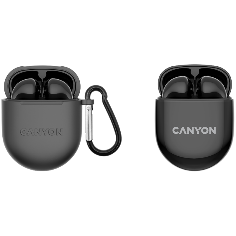 Canyon TWS-6 Bluetooth headset, with microphone, BT V5.3 JL 6976D4, Frequence Response:20Hz-20kHz, battery EarBud 30mAh*2+Charging Case