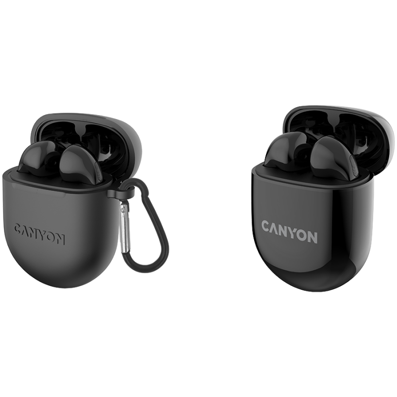 Canyon TWS-6 Bluetooth headset, with microphone, BT V5.3 JL 6976D4, Frequence Response:20Hz-20kHz, battery EarBud 30mAh*2+Charging Case