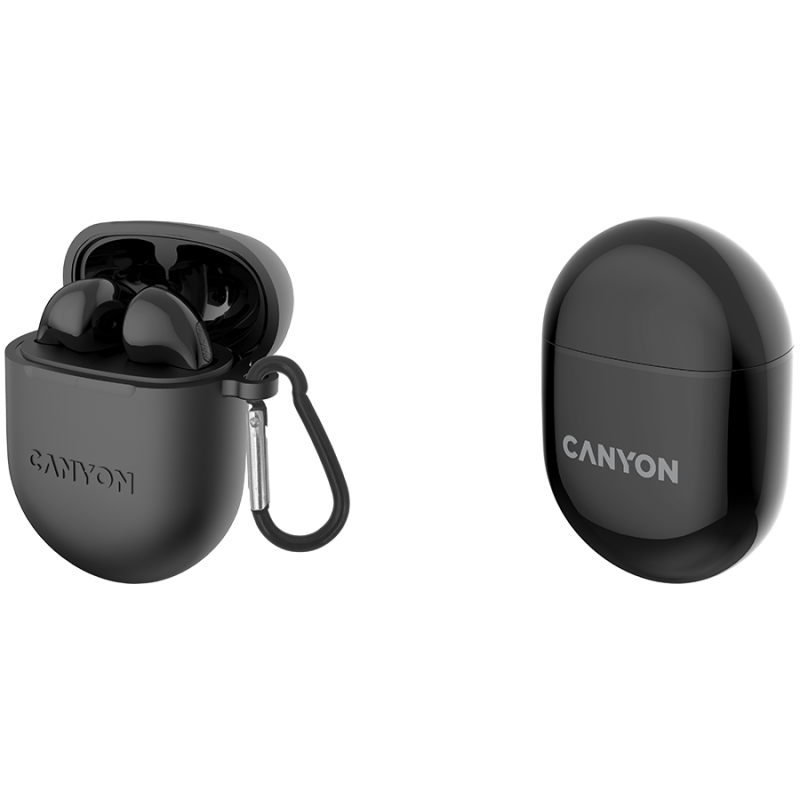 Canyon TWS-6 Bluetooth headset, with microphone, BT V5.3 JL 6976D4, Frequence Response:20Hz-20kHz, battery EarBud 30mAh*2+Charging Case