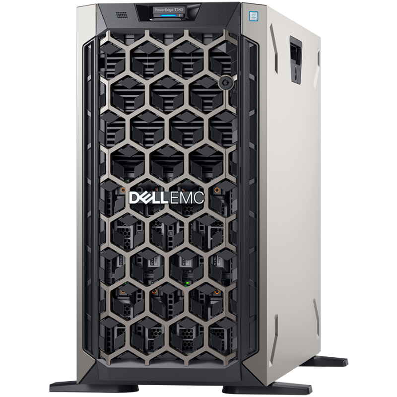 PowerEdge T340 Server,3.5 Chassis up to 8 Hot Plug HDD,Xeon E-2244G 3.8GHz 4C/8T,no RAM(opt)iDrac9 Basic,no HDD/SSD(opt),PERC H330
