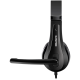 CANYON CHSU-1 basic PC headset with microphone, USB plug, leather pads, Flat cable length 2.0m, 160*60*160mm, 0.13kg, Black;, CNS-CHSU1B