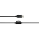 CANYON CHSU-1 basic PC headset with microphone, USB plug, leather pads, Flat cable length 2.0m, 160*60*160mm, 0.13kg, Black;, CNS-CHSU1B