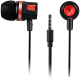 CANYON Stereo earphones with microphone, 1.2M, red-CNE-CEP3R