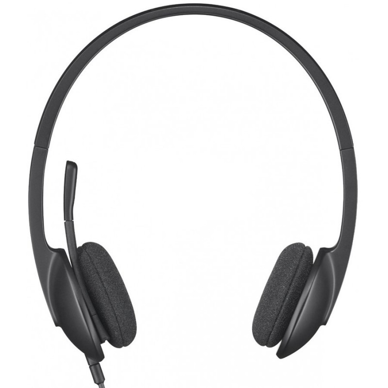 LOGITECH Corded USB Headset H340 - EMEA - BLACK, 981-000475
