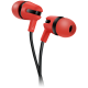 CANYON Stereo earphone with microphone, 1.2m flat cable, Red, 22*12*12mm, 0.013kg-CNS-CEP4R