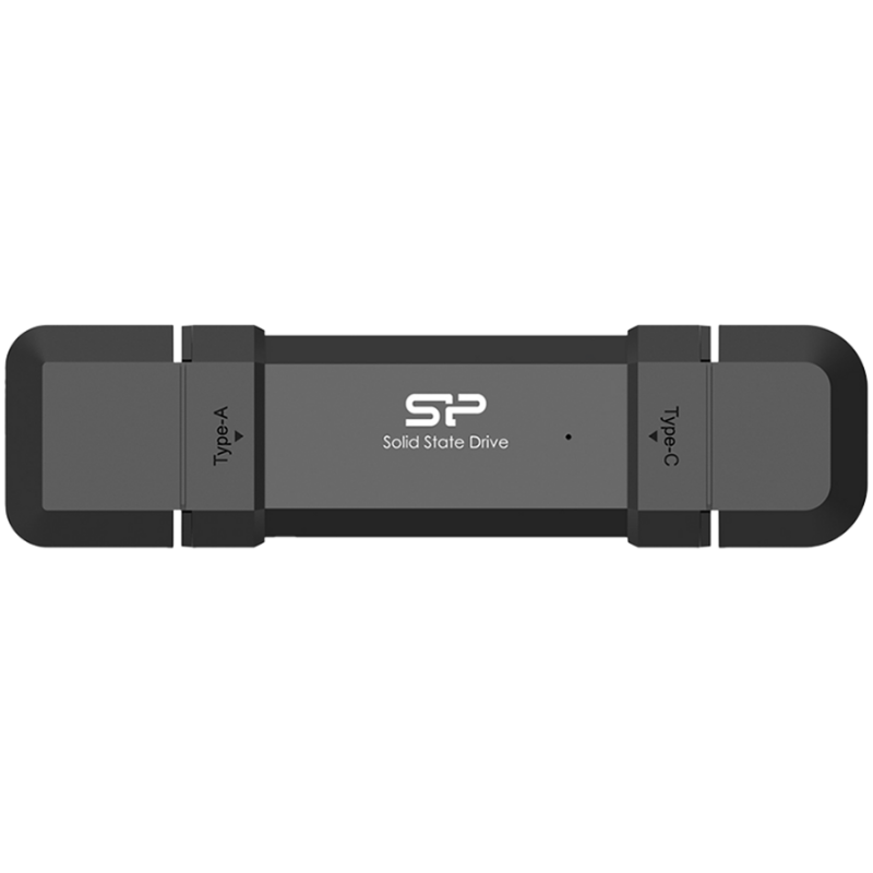 Silicon Power 500GB DS72 Dual USB-C/USB 3.2 Gen 2, Portable External SSD, Steam Deck and iPhone 15 Pro, R/W: up to 1050MB/s; 850MB/s