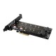 AXAGON PCEM2-DC PCI-E 3.0 4x - DUAL M.2 SSD (NVMe + SATA), dual voltage, up to 110mm SSD, fan + heatsink-PCEM2-DC