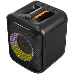 F&D PA100 Portable Wireless Party Speaker, 40W RMS, Subwoofer 5.25"+2x2"Tweeter, BT 5.0/USB/AUX, RGB, Remote control, WL microphone, battery 4000mAh, IPX4 waterproof