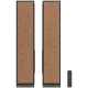 F&D T-68X 2.0 Floorstanding Speakers, 140W RMS ( 70Wx2), 1'' Tweeter + 4'' Speakers + 8'' Subwoofer for each channel, BT 5.3/Optical/COAXIAL/AUX/USB/Karaoke function/LED Display/Remote control/Microphone/Wooden, Touch buttons, Black