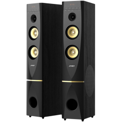 Multimedia Speakers F&D T-88X, 300W, 2pcs 10” subwoofer, OPTICAL, Bluetooth 4.0, AUX, USB, Remote Control, LED screen display, support 2way microphone input and wireless microphone