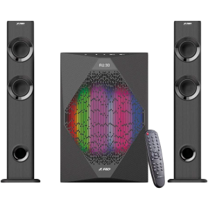 Multimedia Speakers F&D T-300X 2.1 TV, 17.5Wx2+35W (70W  RMS), Satellite driver: 2" full range, Subwoofer driver: 8" bass, 30Hz~ 104Hz,  BT 4.0, microphone included, Multicolored LED Themes
