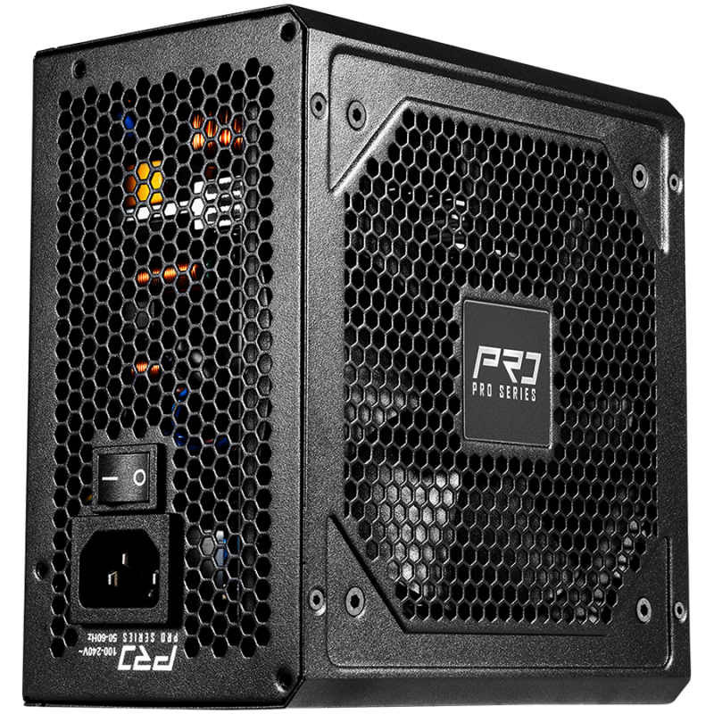 Asrock PRO-850G, 850W, 80 Plus GOLD, Non Modular PSU, 1x EPS 12V CPU(4+4pin), 2x PCIe (6+2pin), 2x 4-pin connectors, 4x SATA, OCP, SCP, OVP, UVP, OTP, OPP protections, 120 mm Fan, ATX 3.1, 3Y warranty