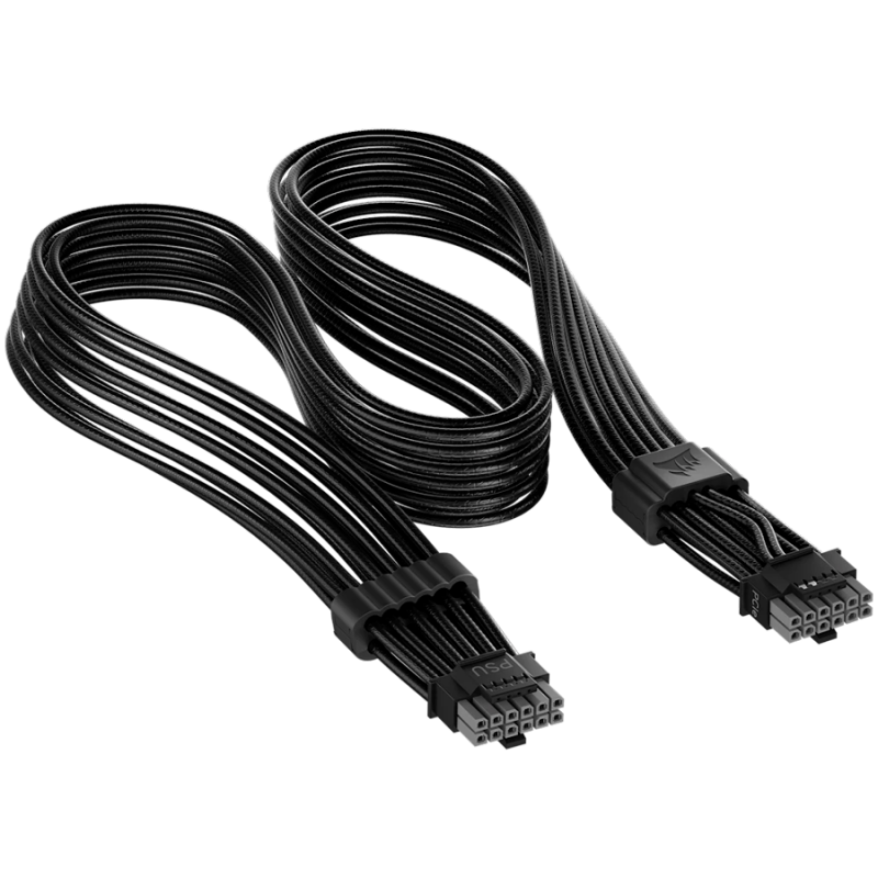 Corsair ThermalProtect Universal PCIe 5.1 600W 12V-2x6 Cable, Black