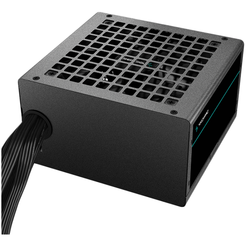 DeepCool PF600, 600W, 80 Plus BRONZE, Taiwan bulk capacitor, Flat Black Cables, Hydro Bearing, 120mm Fan, OPP/OVP/SCP/UVP 3Y