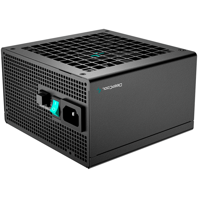 DeepCool PQ850M, 850W, 80 Plus GOLD, Full Japan Electrolytic Capacitors, Fully Modular, Flat Black Cables, 120mm FDB Fan, Fanless Mode