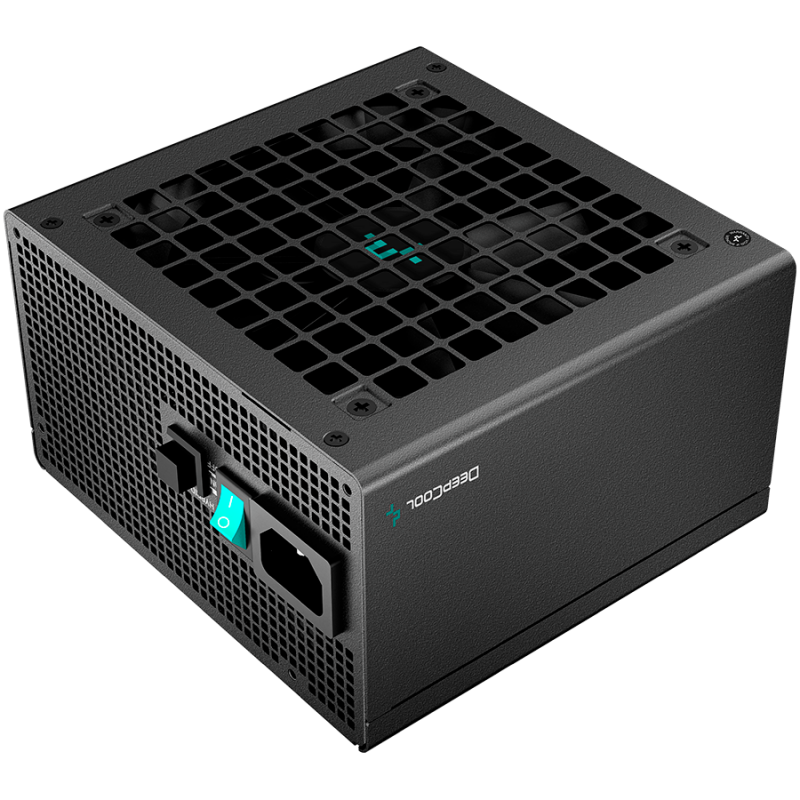 DeepCool PQ850M, 850W, 80 Plus GOLD, Full Japan Electrolytic Capacitors, Fully Modular, Flat Black Cables, 120mm FDB Fan, Fanless Mode
