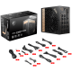 MSI MEG Ai1300P PCIE5, 1300W, 80 Plus Platinum, ATX Form Factor, 100~240 Vac Input Voltage, 50Hz ~ 60Hz Input Frequency, 120 mm Fan, 160