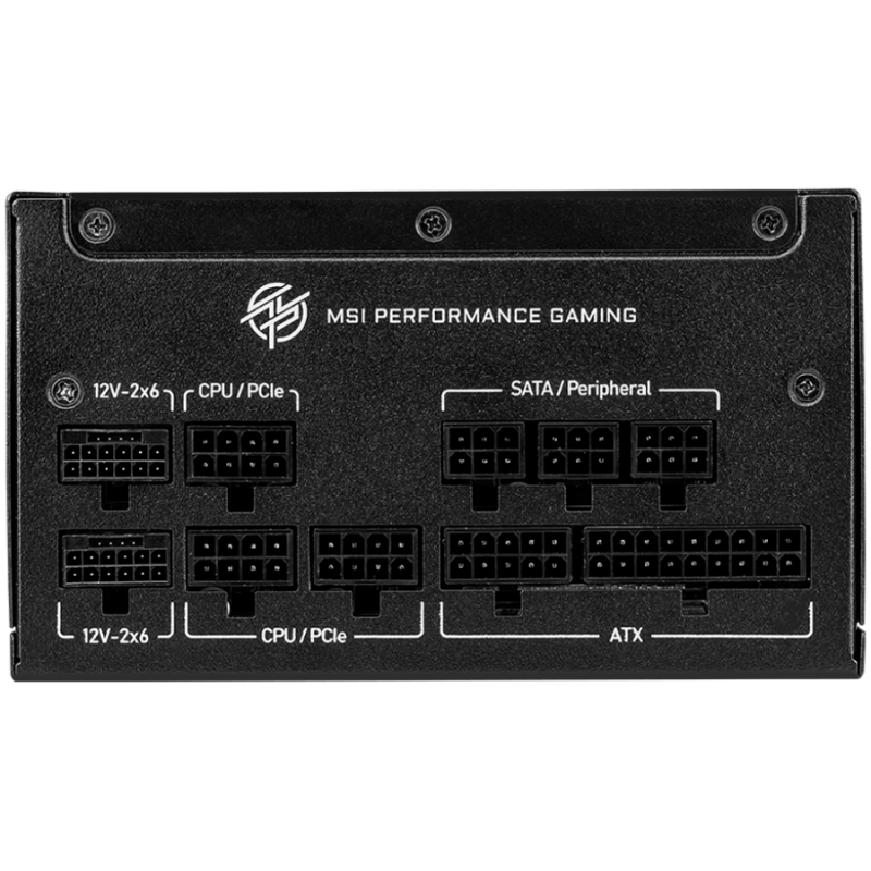 MSI MPG A1000GS PCIE5 Power Supply 1000W, 80 PLUS Gold, Dual PCIe 5.1 Cables, ATX 3.1, 135mm Fan, Fan Stop