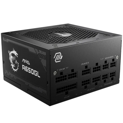 MSI Power Supply MAG A650GL, EU, 650W, Fully-Modular, 80 Plus Gold, Color Box, Pallet packing,7Y Warranty