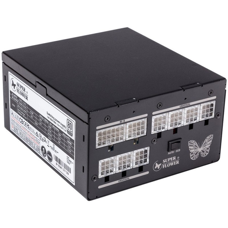 Super Flower Leadex 650W 80 PLUS PLATINUM, Full Cable Management, black, 5 years warranty-SF-650F14MP