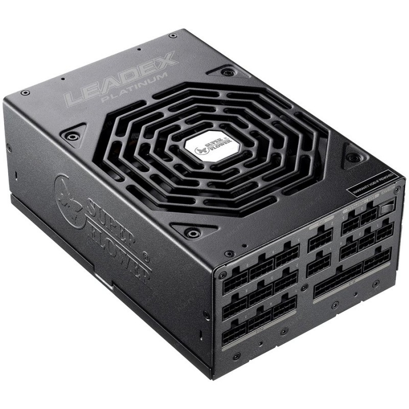 Super Flower Leadex Platinum 1600W 80 Plus Platinum, Fully Modular, 140mm Dual Ball Bearing Fan, 5 year warranty, SF-1600F14HP