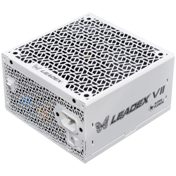 Super Flower Leadex VII Platinum 1200W ATX 3.1, 80 Plus Platinum, Fully Modular, Compact 150mm Size, 140mm F.D.B Fan, White, 10 year warranty