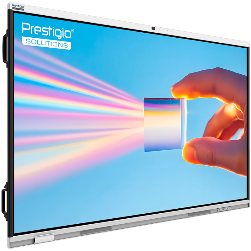 PRESTIGIO SOLUTIONS Multiboard 65'' Prism, Android 14, Google EDLA, AI Camera, 8/128GB, 50TP