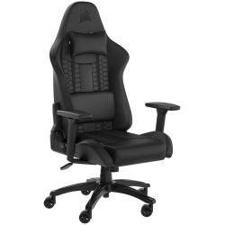 CORSAIR TC100 RELAXED Gaming Chair, Leatherette - Black