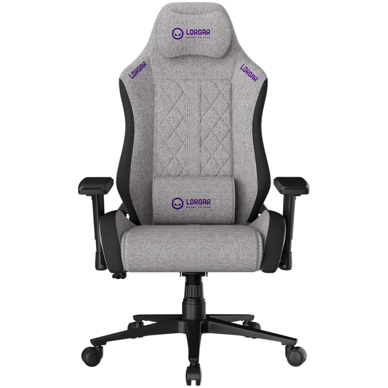LORGAR CHA41, Ergonomic Gaming Chair Advanced, premium anti-stain fabric, Grey
